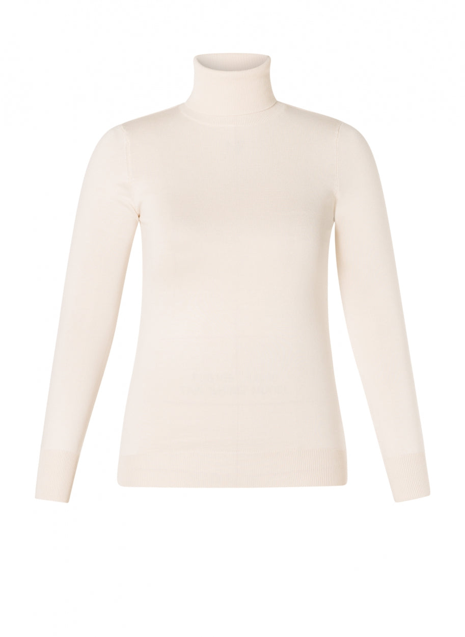 Ellemijn slim-fit turtleneck jumper-Sweaters-Yest-Sandy White-6-Urbanheer