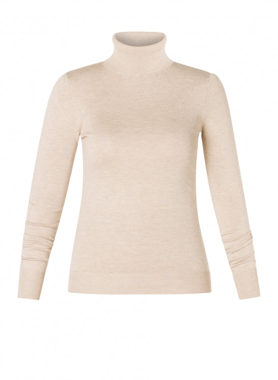 Ellemijn slim-fit turtleneck jumper-Sweaters-Yest-Light Grey/Warm Mela-8-Urbanheer