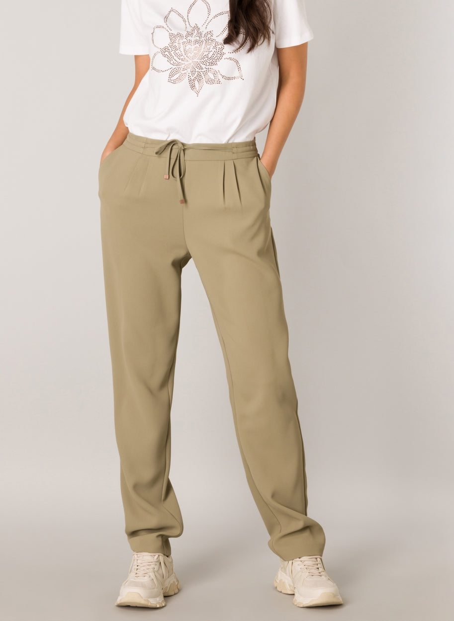 Fatima - Comfort Trousers-TROUSERS-Yest-Soft Army-4-Urbanheer