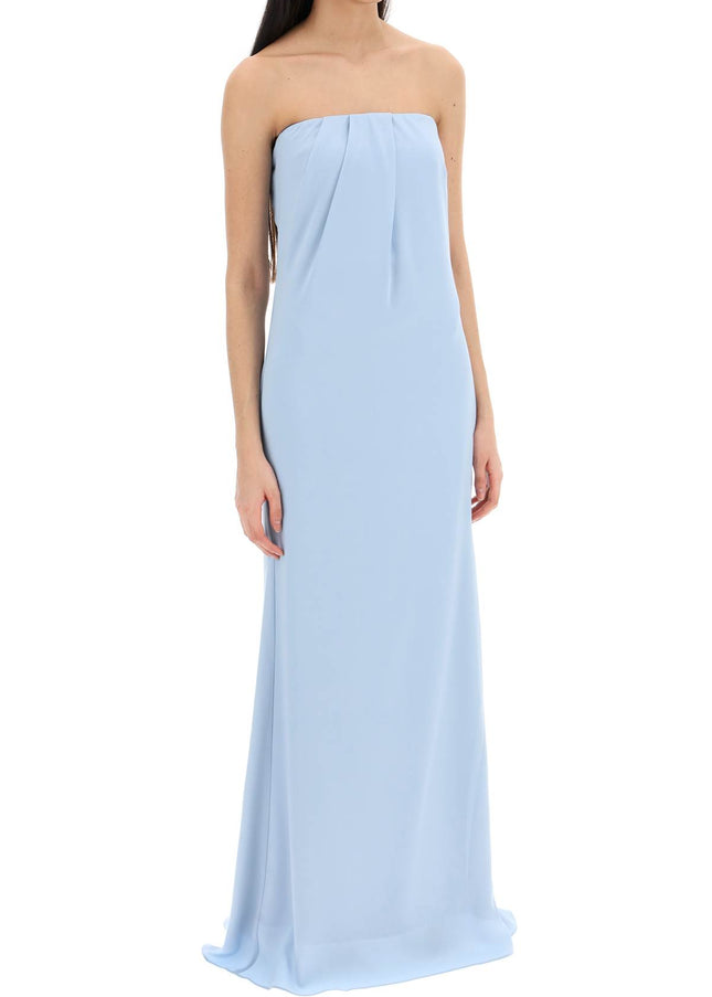 Roland Mouret strapless satin crepe dress without