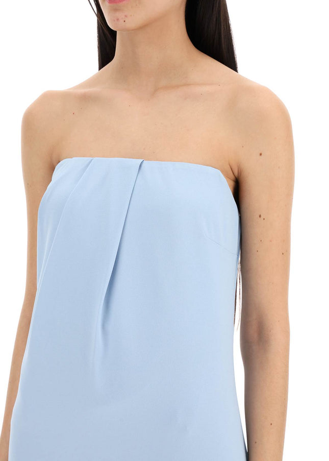 Roland Mouret strapless satin crepe dress without