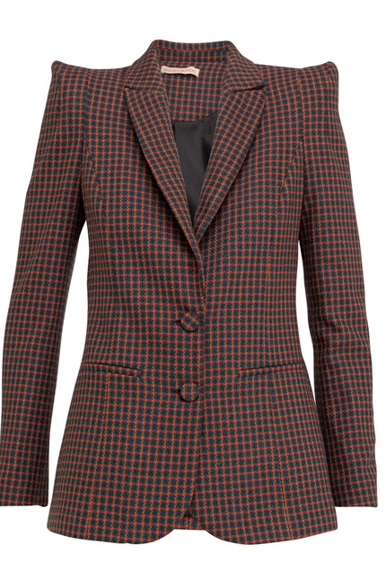 Vichy Tailored Checkered Blazer-Bblazer-Dolores Promesas-Urbanheer