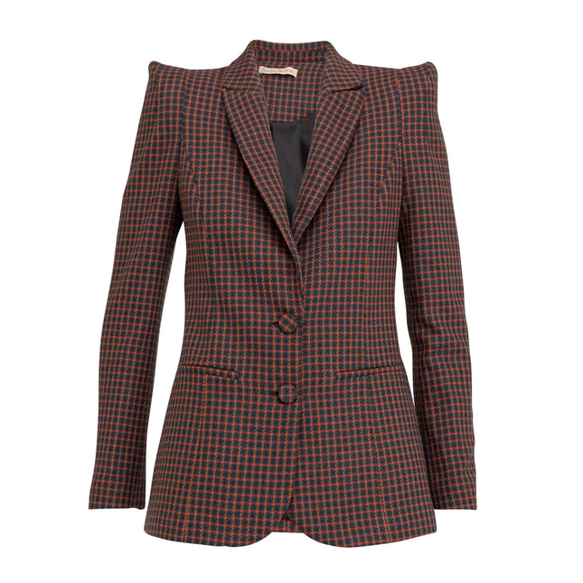 Vichy Tailored Checkered Blazer-Bblazer-Dolores Promesas-Urbanheer