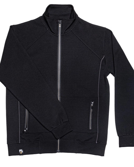 Full Zip Track Jacket - Black-Jacket-Eight X-Urbanheer