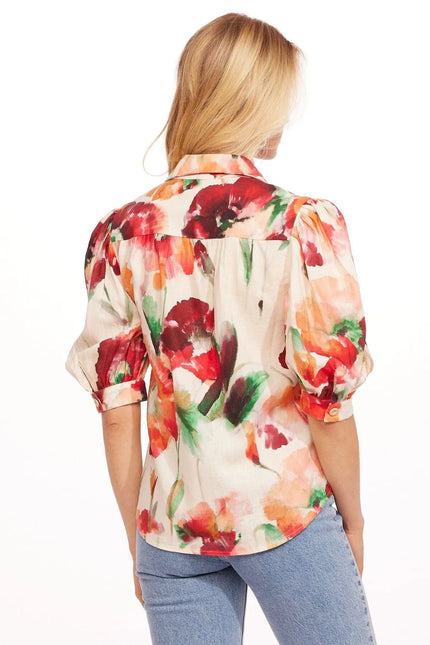 Palmira Top - Wild Poppies-Clothing - Women-Eva Franco-Urbanheer