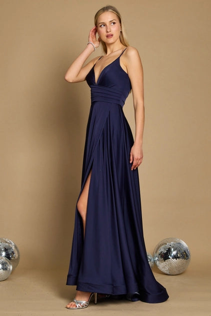 Spaghetti Strap Prom Long Formal Gown Wholesale-Dylan & Davids-Urbanheer