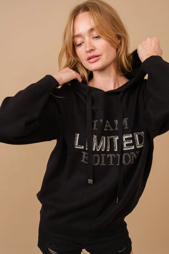 I Am Limited Edition Soft Hoodie Sweater BLACK-Sweater-Blue B-BLACK-S-Urbanheer