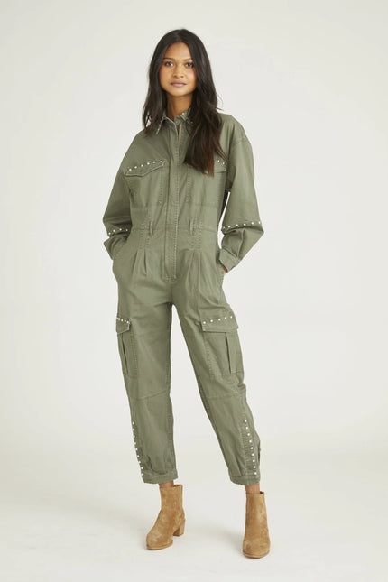 Jumpsuit X Olive Studded-Jumpsuit & Rompers-Driftwood-S-Urbanheer