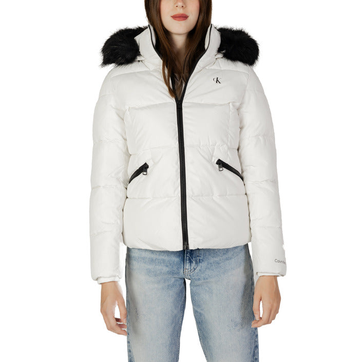 Calvin Klein Jeans Women Jacket-Clothing Jackets-Calvin Klein Jeans-white-XS-Urbanheer