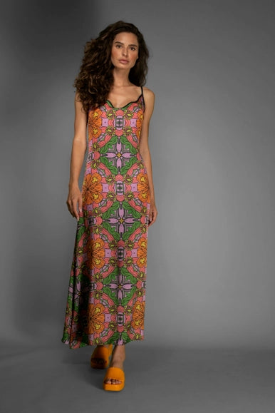 Super Soft Orange Floral Slip Maxi Dress-Nuvula-XS-Urbanheer