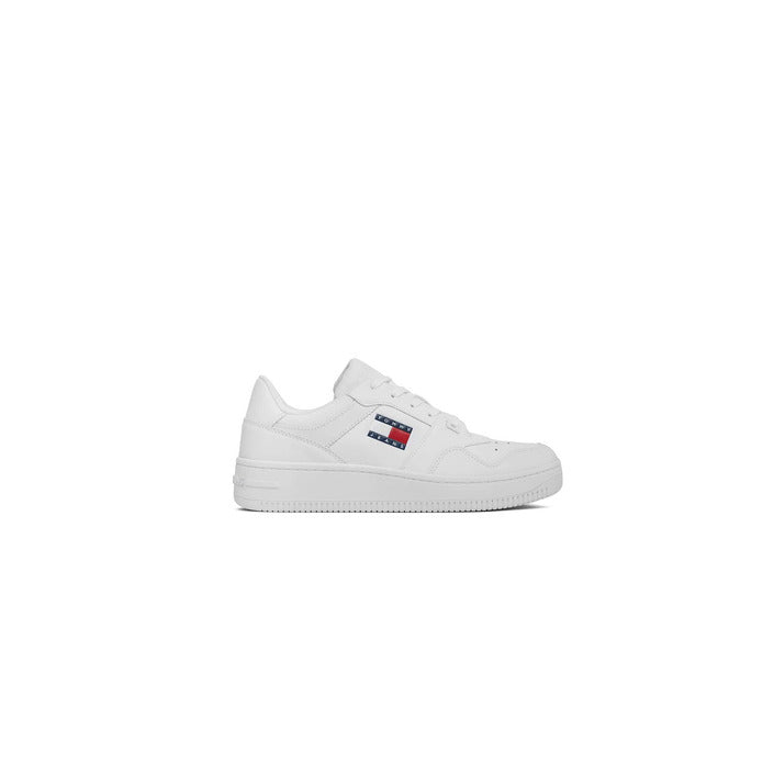 Tommy Hilfiger Jeans Men Sneakers-Shoes Sneakers-Tommy Hilfiger Jeans-white-40-Urbanheer