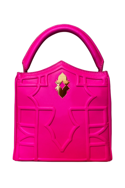 Hot Pink Gem-Bag-DELLALUNA-18.5x17x6 cm-Urbanheer