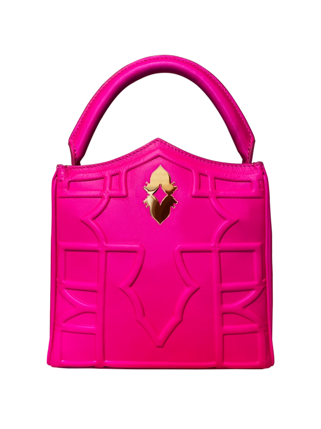 Hot Pink Gem-Bag-DELLALUNA-18.5x17x6 cm-Urbanheer