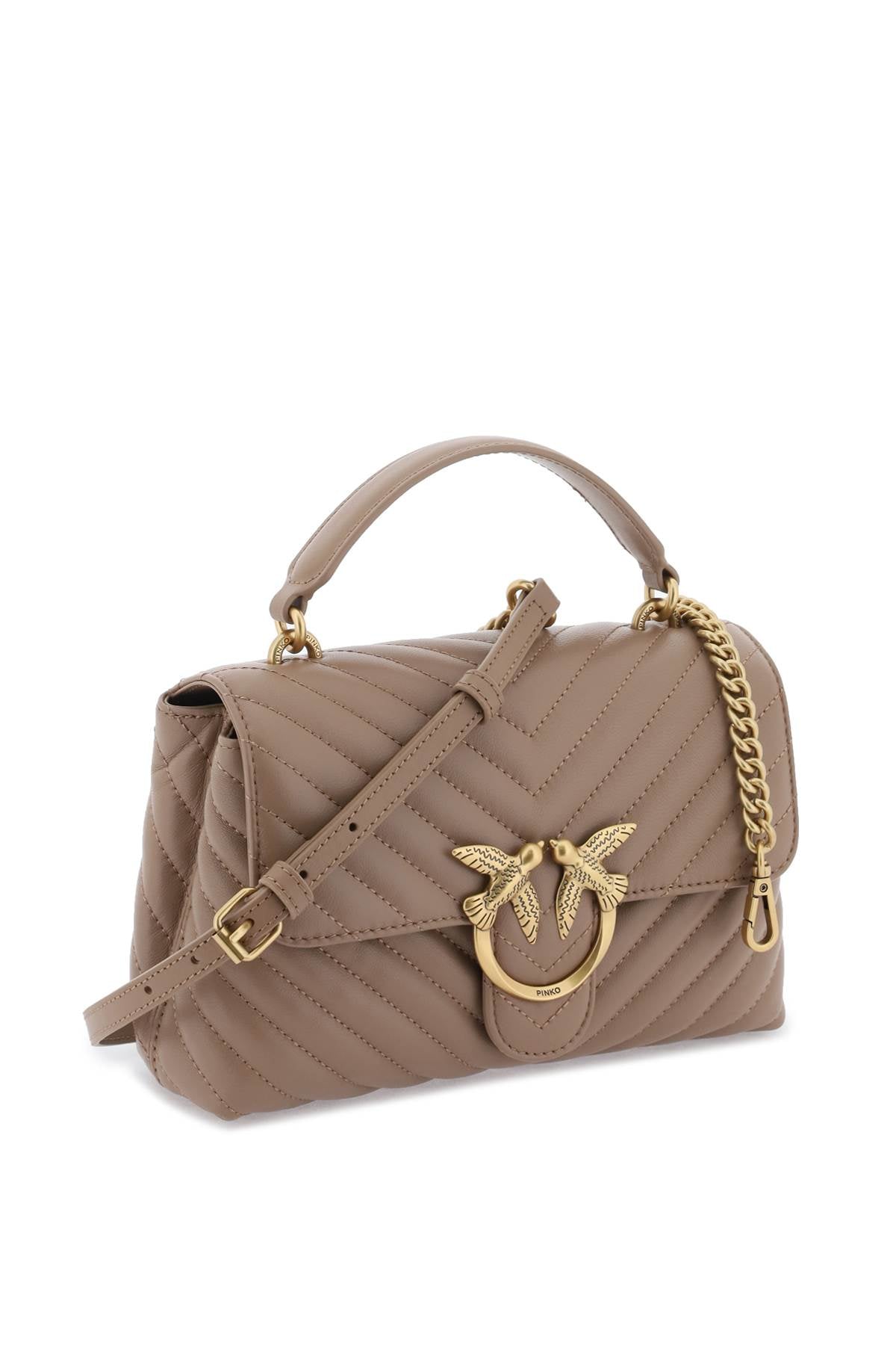 Pinko Mini Lady Love Puff Bag Brown-Pinko-os-Urbanheer