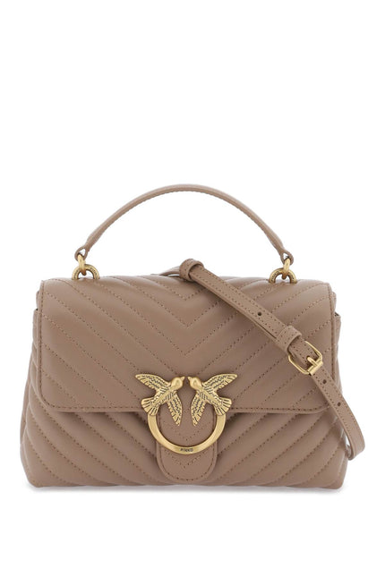 Pinko Mini Lady Love Puff Bag Brown-Pinko-os-Urbanheer