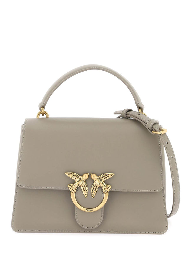 Pinko Love One Top Handle Classic Light Bag Grey-Pinko-os-Urbanheer