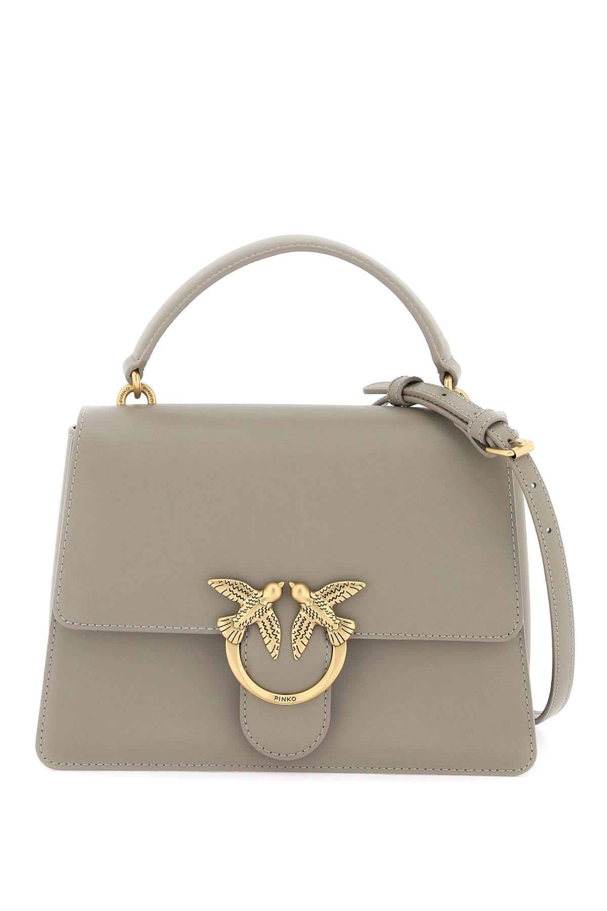 Pinko Love One Top Handle Classic Light Bag Grey-Pinko-os-Urbanheer