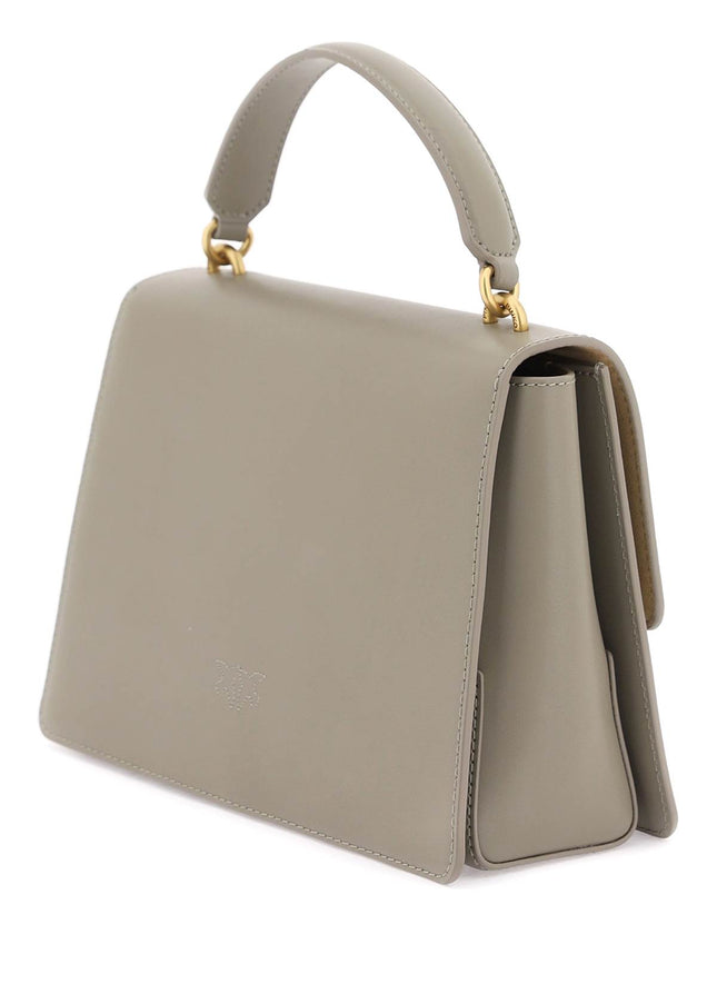 Pinko Love One Top Handle Classic Light Bag Grey-Pinko-os-Urbanheer