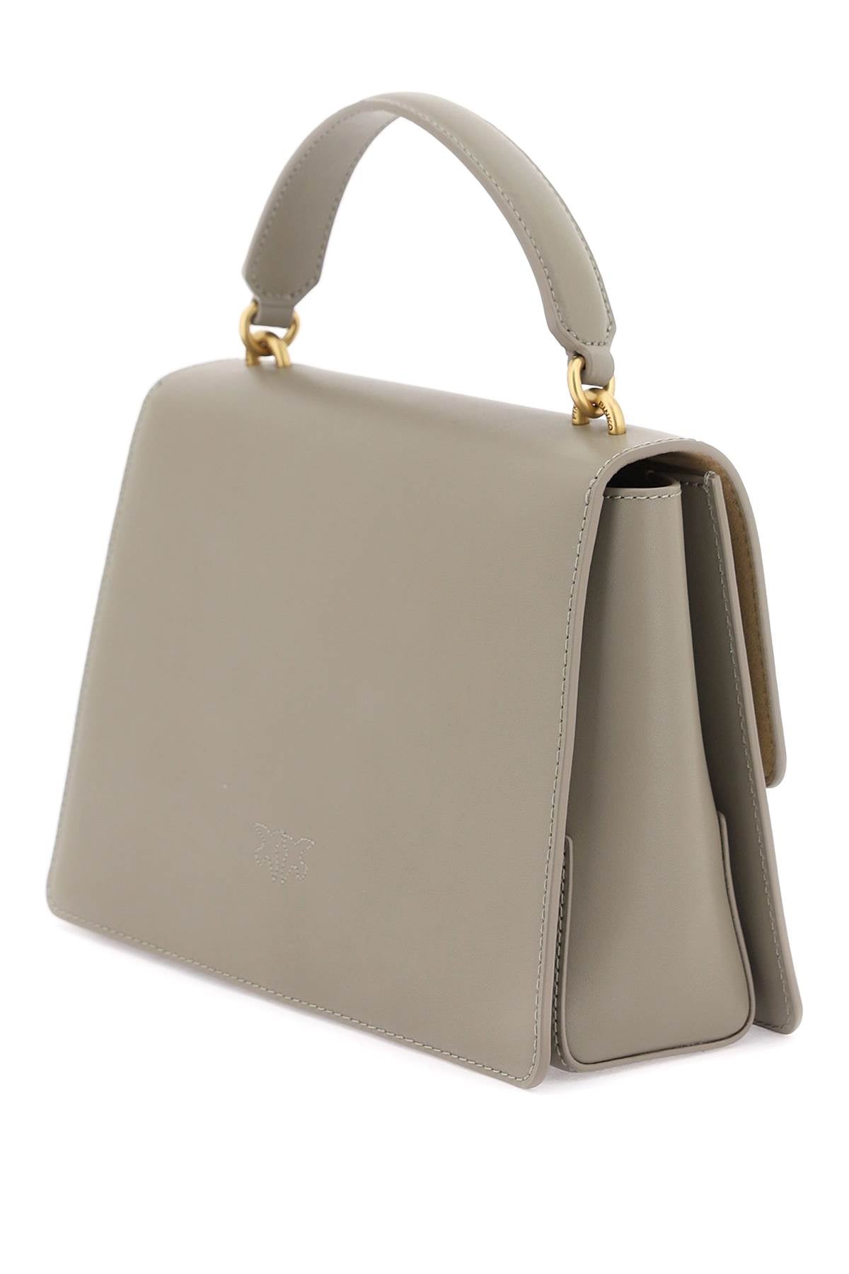 Pinko Love One Top Handle Classic Light Bag Grey-Pinko-os-Urbanheer