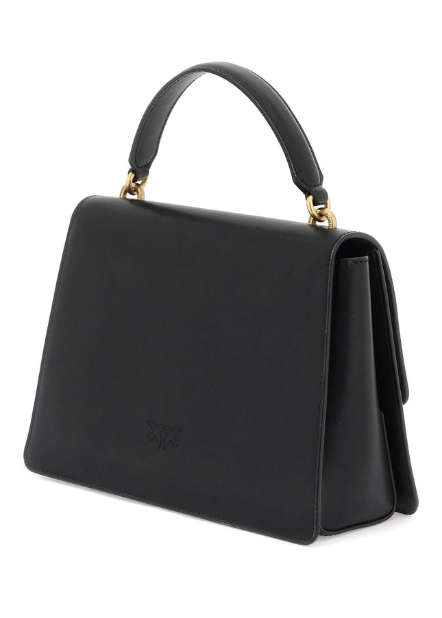 Pinko Love One Top Handle Classic Light Bag Black-Pinko-os-Urbanheer