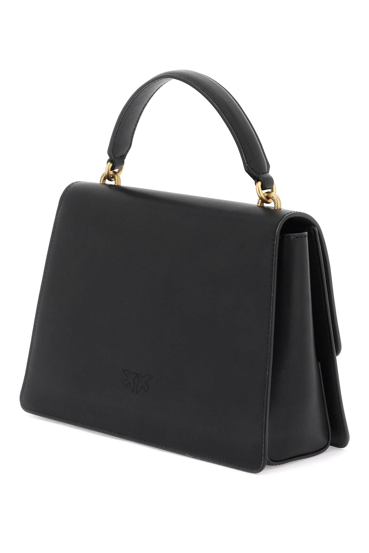 Pinko Love One Top Handle Classic Light Bag Black-Pinko-os-Urbanheer