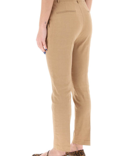 Pinko Bello Cigarette Pants Brown-Pants-Pinko-Urbanheer