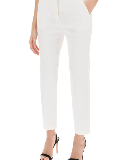 Pinko Bello Cigarette Pants White-Pants-Pinko-Urbanheer