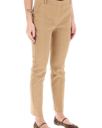 Pinko Bello Cigarette Pants Brown-Pants-Pinko-Urbanheer