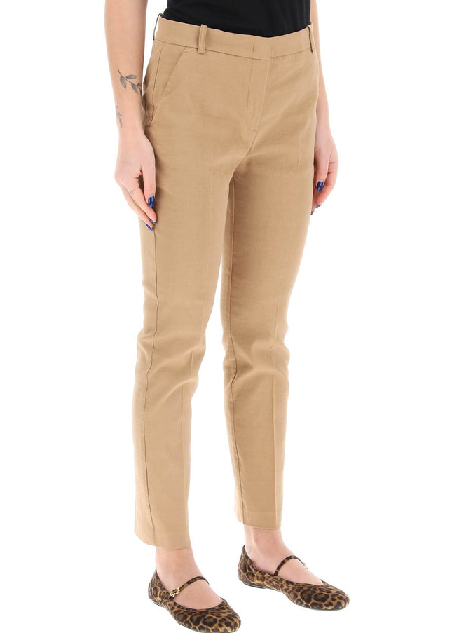 Pinko Bello Cigarette Pants Brown-Pants-Pinko-Urbanheer