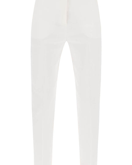 Pinko Bello Cigarette Pants White-Pants-Pinko-White-40-Urbanheer