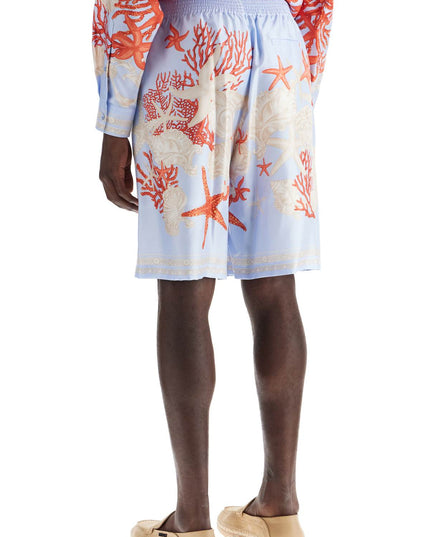 Versace baroque silk bermuda set