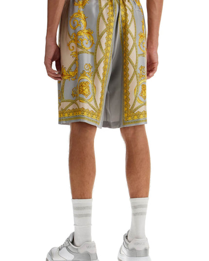 Versace silk bermuda shorts 'cup of