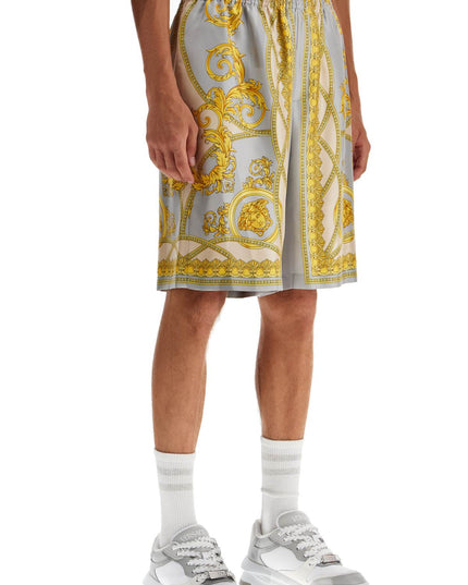 Versace silk bermuda shorts 'cup of