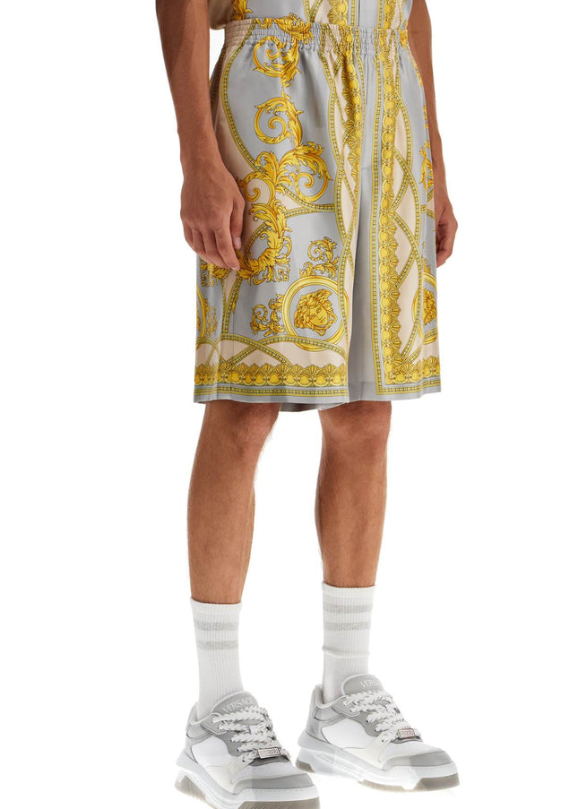 Versace silk bermuda shorts 'cup of