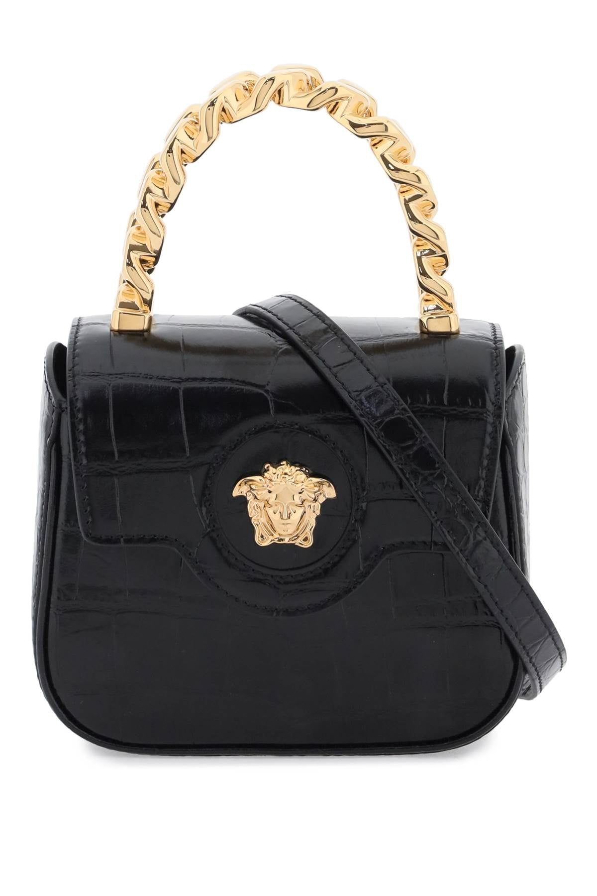 Versace Croco-Embossed Leather 'La Medusa' Mini Bag-Bag-Versace-os-Urbanheer