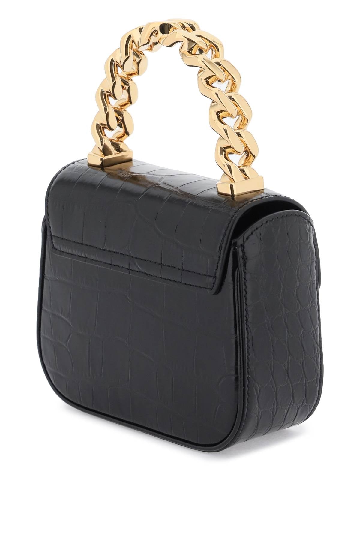 Versace Croco-Embossed Leather 'La Medusa' Mini Bag-Bag-Versace-os-Urbanheer