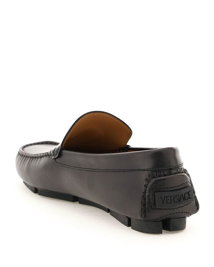 Versace la medusa leather loafers