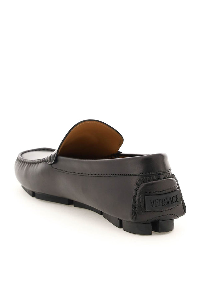 Versace la medusa leather loafers