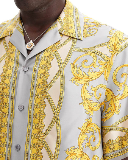 Versace 'printed silk bowling shirt from the gods' collection