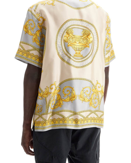 Versace 'printed silk bowling shirt from the gods' collection