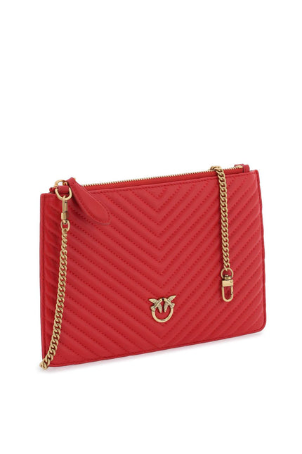 Pinko Classic Flat Love Bag Simply Red-Pinko-os-Urbanheer