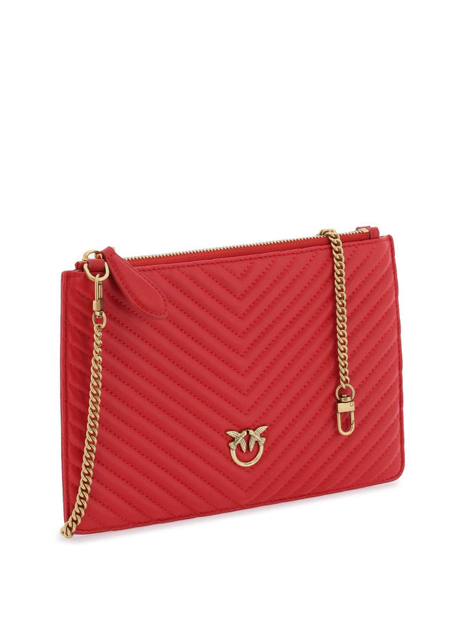 Pinko Classic Flat Love Bag Simply Red-Pinko-os-Urbanheer