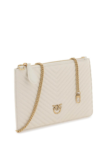 Pinko Classic Flat Love Bag Simply White-Pinko-os-Urbanheer