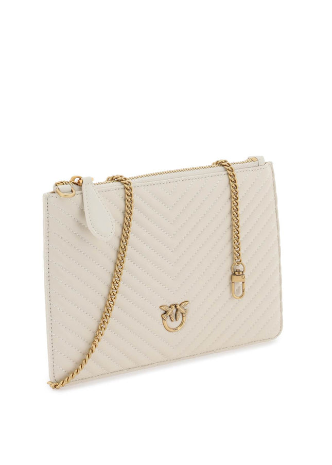 Pinko Classic Flat Love Bag Simply White-Pinko-os-Urbanheer