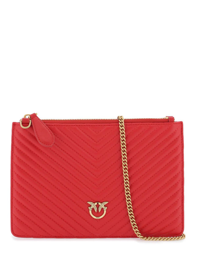 Pinko Classic Flat Love Bag Simply Red-Pinko-os-Urbanheer