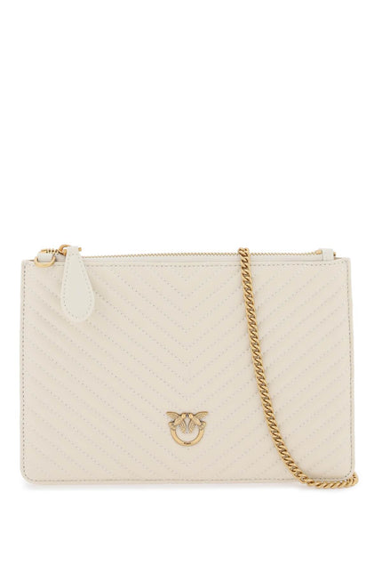 Pinko Classic Flat Love Bag Simply White-Pinko-os-Urbanheer