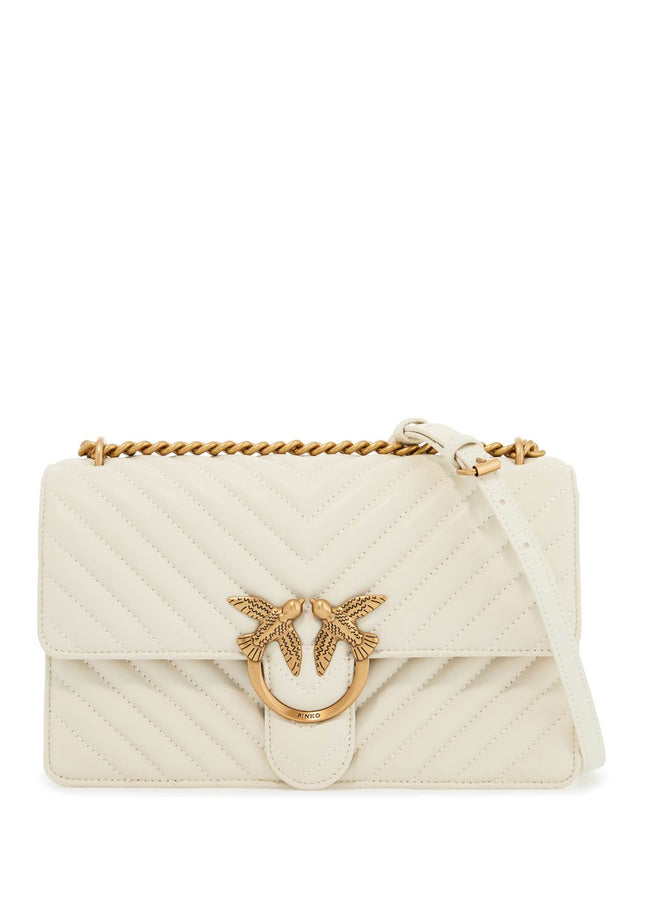 Pinko chevron quilted classic love bag one