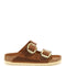 Birkenstock Big Buckle Arizona Slides Brown-Shoes - Women-BIRKENSTOCK-41-Urbanheer