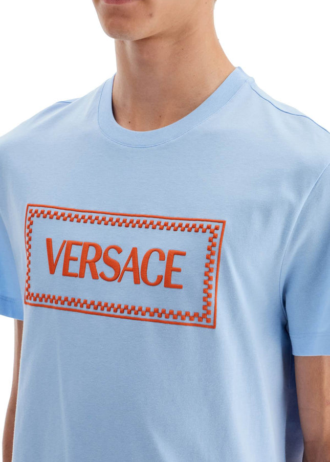 Versace embroidered logo t-shirt