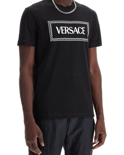 Versace embroidered logo t-shirt